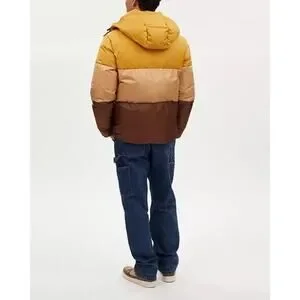 Coach | Jackets & Coats | Coach Mens Colorblock Down Jacket Yellow ...